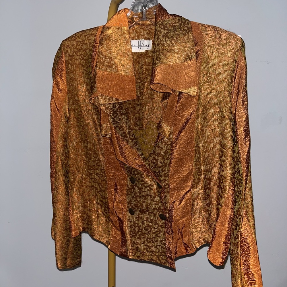 Sue Wong Vintage Copper Blazer Jacket